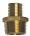 1" Pex to 1" Brass MPT